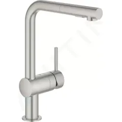 Grohe Dřezová baterie s výsuvnou sprškou, supersteel 30274DC0