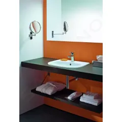Duravit Umyvadlo zápustné, 55x44 cm, s přepadem, s otvorem pro baterii, bílá 0337540000