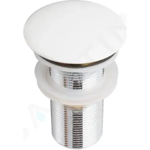 kielle Umyvadlová výpusť, ClickClack, bez přepadu, bílá 30901031