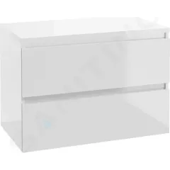 kielle Skříňka včetně desky pod umyvadlo 80x55x46 cm, lesklá bílá 50027S830