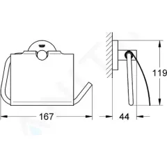 Grohe Držák toaletního papíru, chrom 40367001