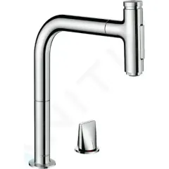 Hansgrohe Set dřezu a baterie C51-F450-12, grafitová černá/chrom 43228000