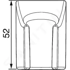 Hansa Sprchový držák, chrom 44450100