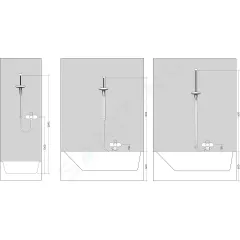 Hansgrohe Sprchová tyč Unica 0,90 m s hadicí 1,6 m, chrom 27636000