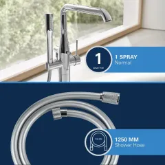 Grohe Vanová baterie do podlahy, kartáčovaný Cool Sunrise 23491GN1