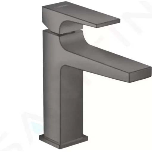 Hansgrohe Umyvadlová baterie s výpustí Push-Open, kartáčovaný černý chrom 32507340