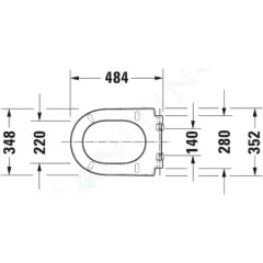 Duravit WC sedátko, softclose, bílá 0063390000