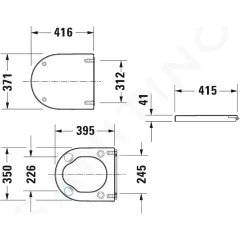 Duravit WC sedátko, bílá 0062410000