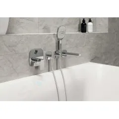 Hansa Sprchová hlavice 110, 3 proudy, bílá/chrom 84330200