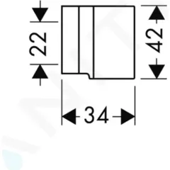 Axor Nástěnný držák sprchy, chrom 27515000