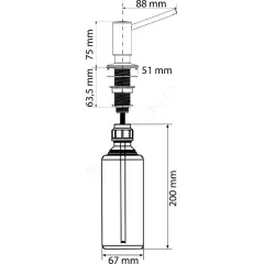 Franke Dávkovač saponátu, 500 ml, chrom 119.0281.894