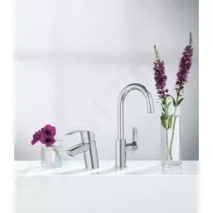 Grohe Páková umyvadlová baterie S, s výpustí, chrom 33265002