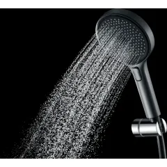 kielle Sprchová hlavice 130, 3 proudy, gun metal/černá 20402013