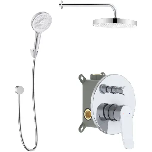 kielle Baterie pod omítku pro 2 spotřebiče, s příslušenstvím a s tělesem, chrom 20627SP10