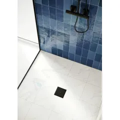 Hansgrohe Podlahová vpust, 10x10 cm, matná černá 56247670