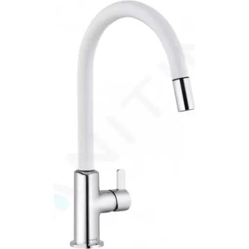 Kludi Dřezová baterie, chrom/matná bílá 468519378