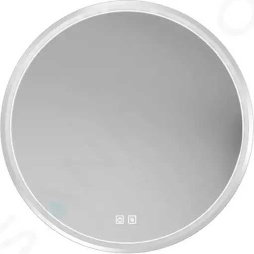 kielle Zrcadlo s LED osvětlením a vyhříváním, průměr 59 cm, chrom 50324013