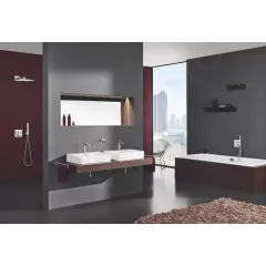 Grohe Termostatická vanová baterie pod omítku, se 2 ventily a držákem pro sprchu, chrom 29125000