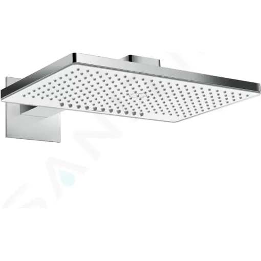 Hansgrohe Hlavová sprcha 460, 2 proudy, EcoSmart 9 l/min, sprchové rameno 46 cm, bílá/chrom 24015400