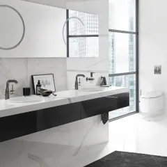 Grohe Umyvadlová baterie s výpustí, kartáčovaný tmavý grafit 23462AL1