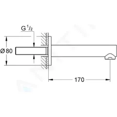 Grohe Vanová vpusť, chrom 13280001
