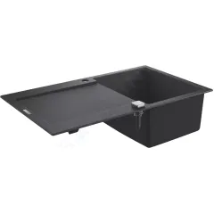 Grohe Kompozitní dřez K500 s automatickým odtokem, 86x50 cm, granitová černá 31644AP0