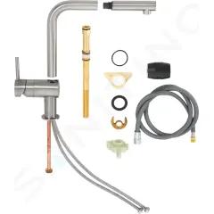 Grohe Dřezová baterie s výsuvnou koncovkou, supersteel 32168DC0