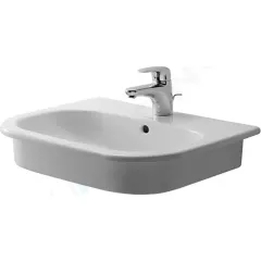 Duravit Umyvadlo zápustné, 55x44 cm, s přepadem, s otvorem pro baterii, bílá 0337540000