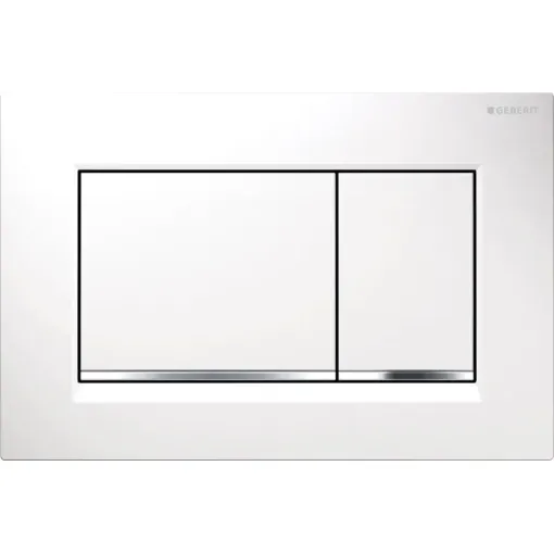 Geberit Ovládací tlačítko splachování, bílá/chrom 115.883.KJ.1
