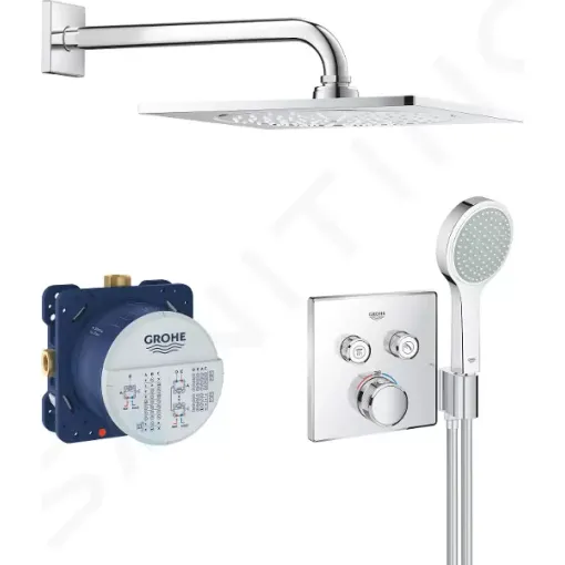 Grohe Sprchový set Perfect s podomítkovým termostatem, 2 proudy, chrom 34742000