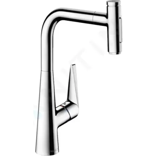 Hansgrohe Dřezová baterie M5117-H300 s výsuvnou sprškou, sBOX, chrom 73867000