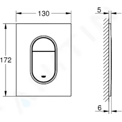 Grohe Ovládací tlačítko splachování, Warm Sunset 37624DA0