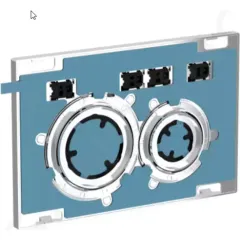 Geberit Ovládací tlačítko splachování, bez výplně/lesklý chrom 115.884.00.1