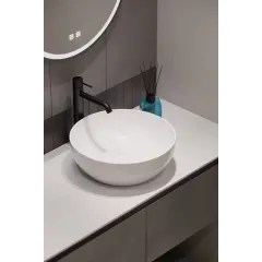 kielle Umyvadlo na desku, průměr 40 cm, šedá 30624402