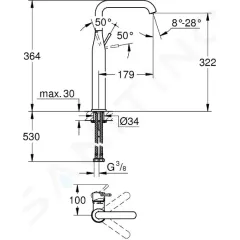 Grohe Baterie pro umyvadlovou mísu, chrom 32901001