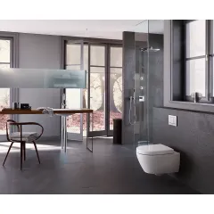 Geberit Ovládací tlačítko splachování, lesklý chrom/chrom mat 115.080.KH.1