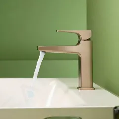 Hansgrohe Umyvadlová baterie s výpustí Push-Open, kartáčovaný bronz 32507140