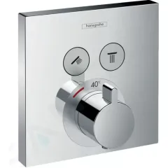 Hansgrohe Termostatická baterie pod omítku, pro 2 výstupy, chrom 15763000