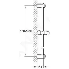 Grohe Sprchová tyč 90 cm, chrom 27500000