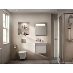 Ideal Standard Umyvadlo Cube, 60x46x16 cm, s přepadem, otvor pro baterii, bílá E029801