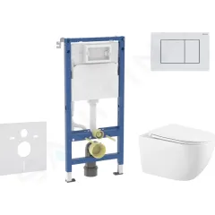 Geberit Set předstěnové instalace, klozetu Gaia a sedátka softclose, tlačítko Delta30, alpská bílá SANI11CA3146B