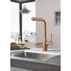 Grohe Dřezová baterie s výsuvnou sprškou, kartáčovaný Warm Sunset 30270DL0