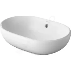 Duravit Umyvadlo na desku 50x35 cm, s přepadem, bez otvoru pro baterii, bílá 0335500000