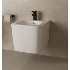 kielle Závěsný bidet, s přepadem, s otvorem pro baterii, bílá 30311000