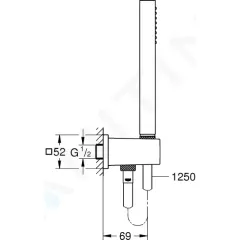 Grohe Sprchová souprava Stick s držákem, 1 proud, chrom 26405000