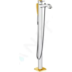 Hansgrohe Páková vanová baterie s páčkovou rukojetí volně stojící na podlaze, chrom/vzhled zlata 31445090