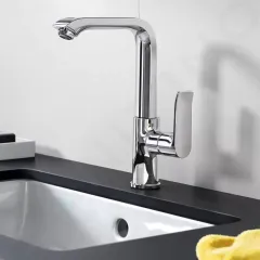 Hansgrohe Umyvadlová baterie s otočným výtokem a výpustí, chrom 31087000