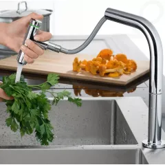 Hansgrohe Set dřezu a baterie C71-F765-10, vzhled nerezu 43203800