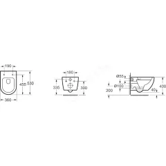 kielle Závěsné WC se sedátkem SoftClose, Rimless, bílá 30102001