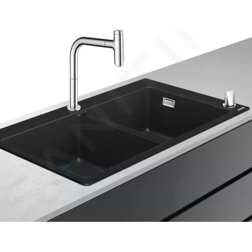 Hansgrohe Set dřezu a baterie C51-F770-10, grafitová černá/chrom 43221000